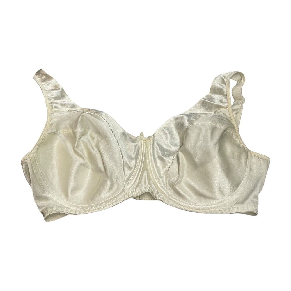 Playtex Secrets Underwire Bra Women's 38D Ivory Adjustable Strap Full Coverage - Picture 1 of 6